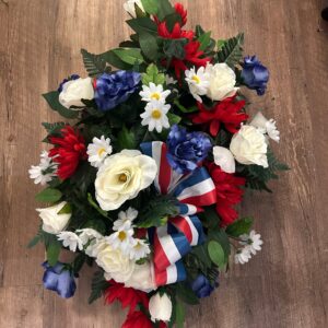 Patriotic Saddle Spray